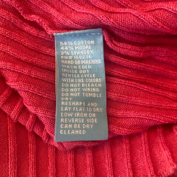 J. McLaughlin Arlette Pink Turtleneck Sweater w/buttons on cuff Fits like a S L9 - Picture 5 of 5